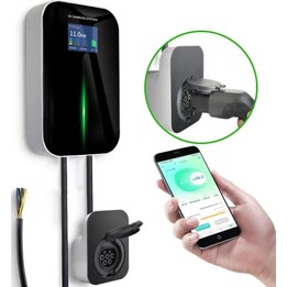 Extralink BS20-BA-22kW-APP Type A 32A 22kW | Electric Car Charger | 3-phase, LCD screen, APP, 6.1m