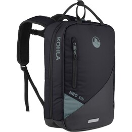 Zaino Kohla Neo 10L con scomparto imbottito per laptop, fondo in tela catramata idrorepellente, dettagli riflettenti Mare tempes