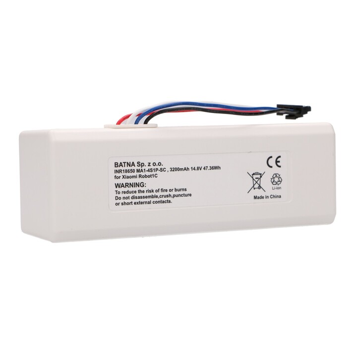 Batteria ricaricabile Xiaomi Robot 1C P1904-4s1p-mm, 3200 mAh, 47,36 Wh, Stytj01zhm Mijia 1C P1904-4s1p-mm (dreame Mc1808)