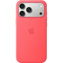 Coque en silicone avec MagSafe pour iPhone 17 Pro Max - Goyave Intense