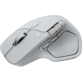 Logitech MX Master 4 Mouse ergonomico Bluetooth senza fili con feedback aptico avanzato, USB-C, grigio chiaro