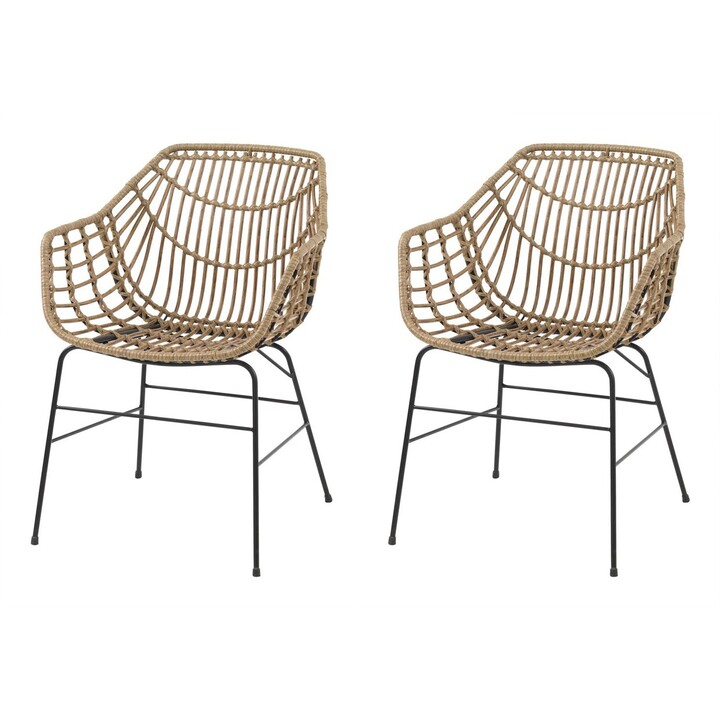 Jysk ILDERHUSE Sedia, naturale (2 pezzi)