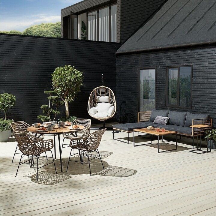 Jysk ILDERHUSE Sedia, naturale (2 pezzi)