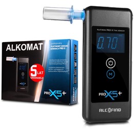 Alcoholímetro Pro x-5+ con 5 años de garantía.