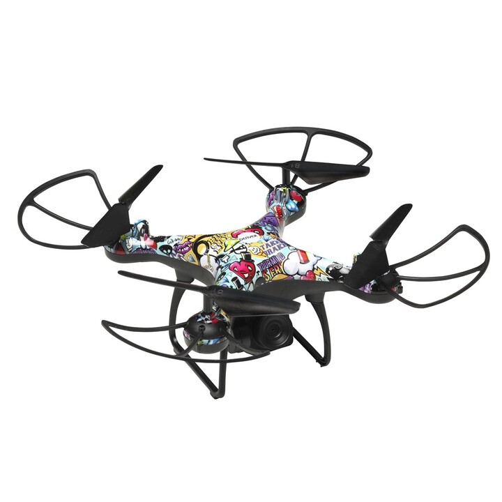 Denver DCH-350 Drone with Camera, 4 Rotors, Quadcopter, 1 MP, 1600 mAh, Multicolor