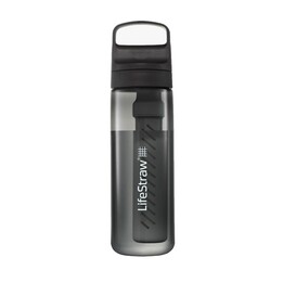 LifeStraw LGV422GYWW Water Filter Bottle with Water Filter 0.65 L Black, Translucent