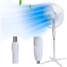 ExtraLink Bryza Esf-40d-wh Standventilator mit 3 Flügeln und verstellbarer Höhe, weiß