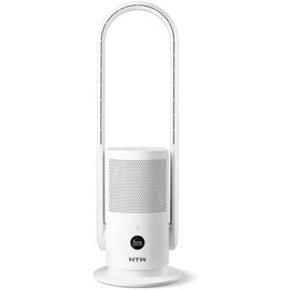 HTW tower fan 35W with internal battery and automatic oscillation system, White