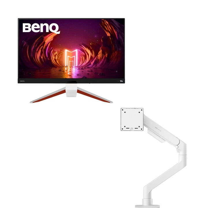 Monitor da gioco BenQ Mobiuz EX2710U da 68,58 cm (27 pollici) + braccio ergonomico BenQ BSH02