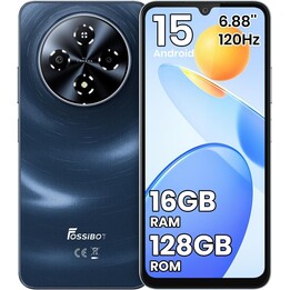 Fossibot S5, 4 GB 128 GB, 6,88 HD+, 6.000 mAh, Nero