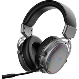 RAPOO VH800 Gaming-Kopfhörer (kabellos) / Bluetooth 5.2 / Funk 2,4 GHz / RGB / Schwarz