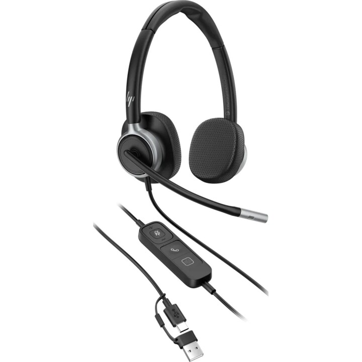HP Poly Mission 625 kabelgebundenes Stereo-USB-Headset (Bulk)