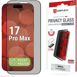 DISPLEX Privacy Panzerglas (10H) für Apple iPhone 17 Pro Max