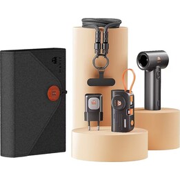 Havit STK011 EU Conjunto de Viagem - kit (carregador de viagem + bateria externa + cabo USB-C + ventilador portátil)