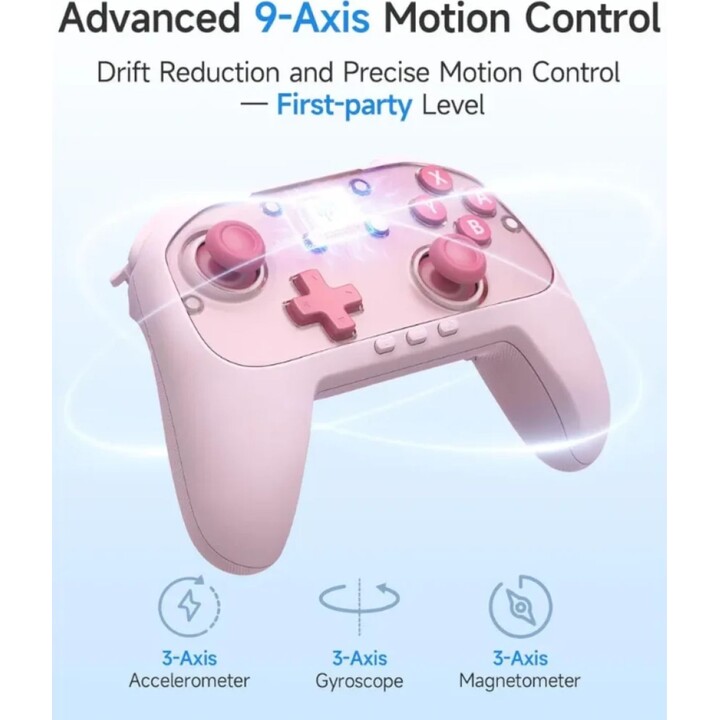 EasySMX S10 Lite Pink - Gamepad per PC, Nintendo Switch e smartphone (Android e iOS)