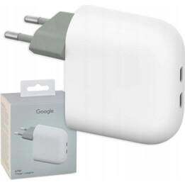 Cargador de corriente Google GA09856 ual USB-C de 45 W y 4 A sin cable