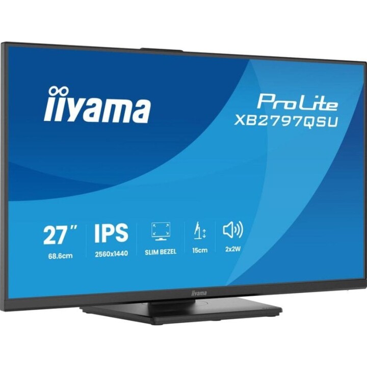 iiyama ProLite XB2797QSU-B1 27" Quad HD 75Hz IPS Adjustable Height Monitor