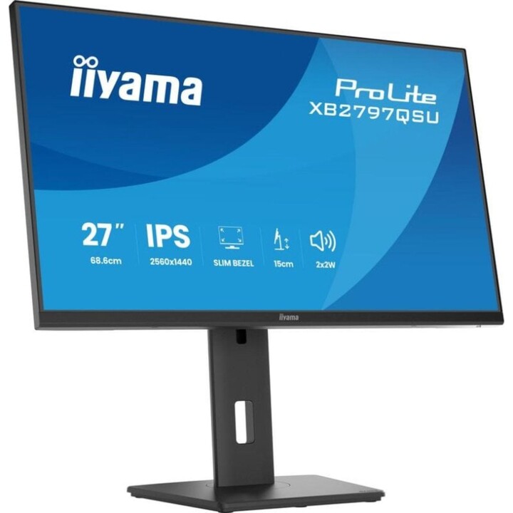 iiyama ProLite XB2797QSU-B1 27" Quad HD 75Hz IPS Adjustable Height Monitor