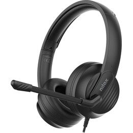 Kopfhörer + Mikrofon nilox nxaucenc01 enc usb / usb-c schwarz