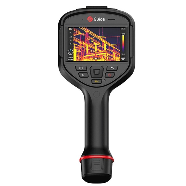 Câmera termográfica Guide Sensmart H3 com sensor de óxido de vanádio, não refrigerada, com matriz de plano focal, preta, 320 x 2