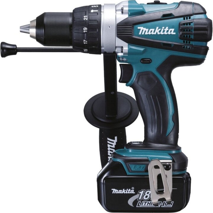 Makita DHP458RTJ Combi Drill with 2 x 18V Batteries and Carrying Case