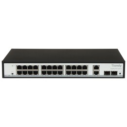 SWITCH POE TC-P3S028 ESPECIFICACIONES: G/2422/AT/280 24 PUERTOS SFP TIANDY