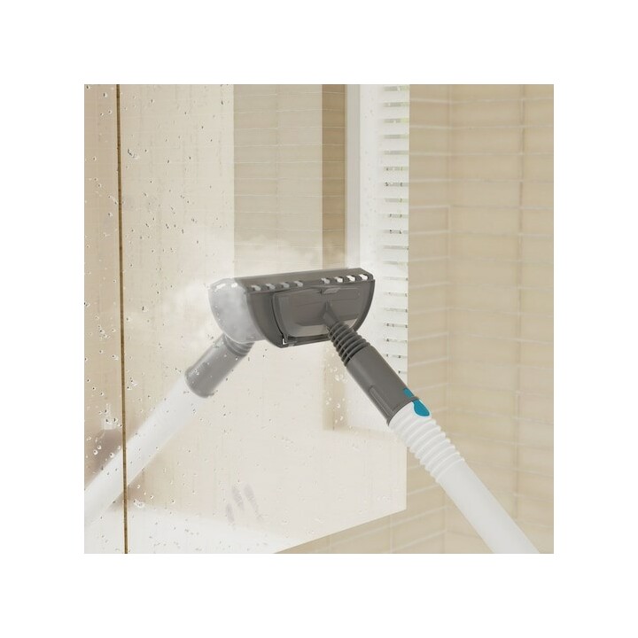 Limpadora a vapor Black & Decker BHSMP2314-QS, cilindro de 1,2 L, 2300 W, azul e branca.