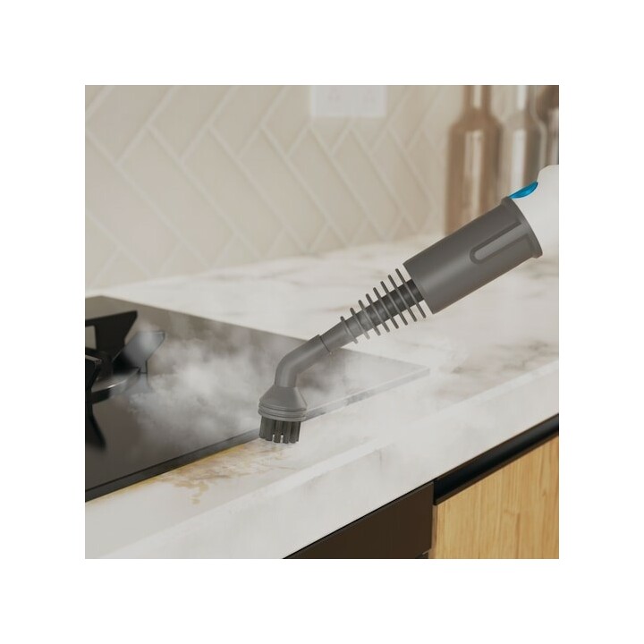 Limpadora a vapor Black & Decker BHSMP2314-QS, cilindro de 1,2 L, 2300 W, azul e branca.