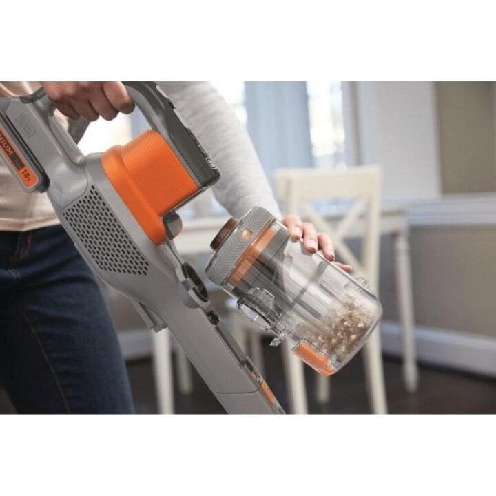Black & Decker BHFEV182C 2-in-1 Cordless Vacuum Cleaner, 18V, 58 min Runtime, Filter