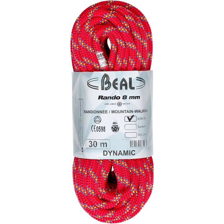 Corda 8 mm 30 m Beal Golden Dry