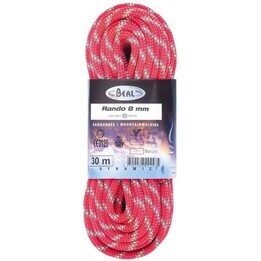 Corda rando 8mm 20m dorata rosa secco BEAL