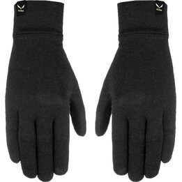 Luvas de lã Salewa Cristallo Liner, preto, tamanho XX