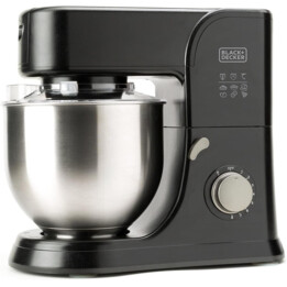 BLACK+DECKER BXKM1001E - 1000W Standmixer | 8 Geschwindigkeiten + Turbo | Planetenmixer