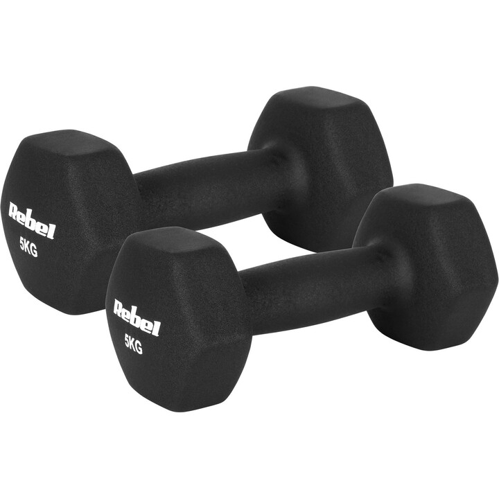 Haltères en fonte et néoprène Hex Set 30 Kg Rebel Active