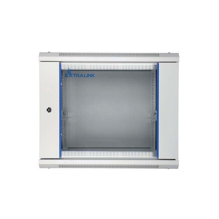 Extralink Rackmount-Schrank 9U 600x450 Grau Wandmontage
