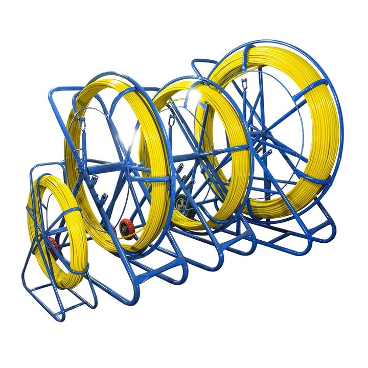 EXTRALINK Pilot 9mm 100m varilla de tracción de cable fibra de vidrio FRP amarillo
