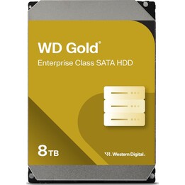 Disco rigido interno Western Digital da 8 TB WD Gold Enterprise Class - Classe 7200 RPM, SATA 6Gb/s