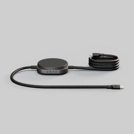 Cabo de carregamento ZENS USB DC Pro 2: Cabo magnético USB DC para carregamento com fio de até 240 W, compatível com Qi2 de 15 W
