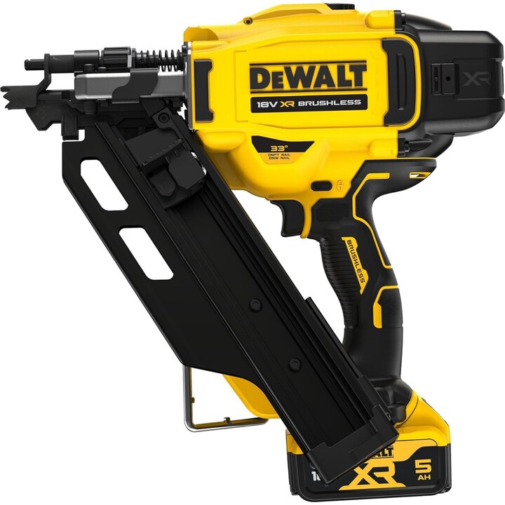 DEWALT DCN930P2-QW - 18V XR Brushless Framing Nailer with 2 x 5Ah Li-Ion Batteries