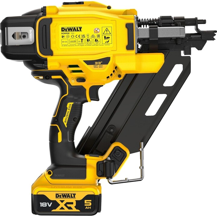 DEWALT DCN930P2-QW - 18V XR Brushless Framing Nailer with 2 x 5Ah Li-Ion Batteries