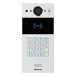 Videocitofono Akuvox R20K-2 da 2 MP, colore argento.