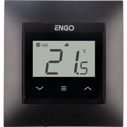ENGO Controls E55-B - Controlador de temperatura empotrable con conexión a Internet para bastidor de 55x55 mm, Wi-Fi
