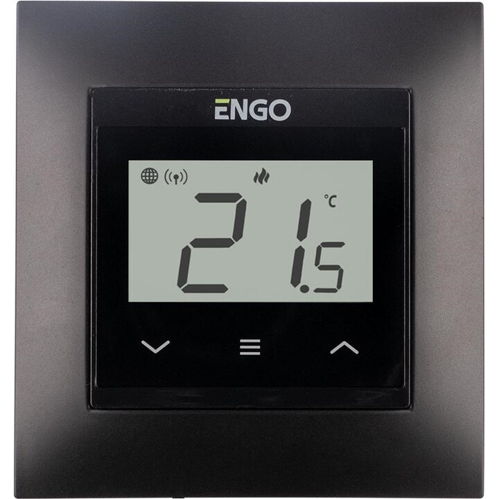 ENGO Controls E55-B - Recessed Temperature Controller with Internet Connection for 55x55 mm Rack, Wi-Fi