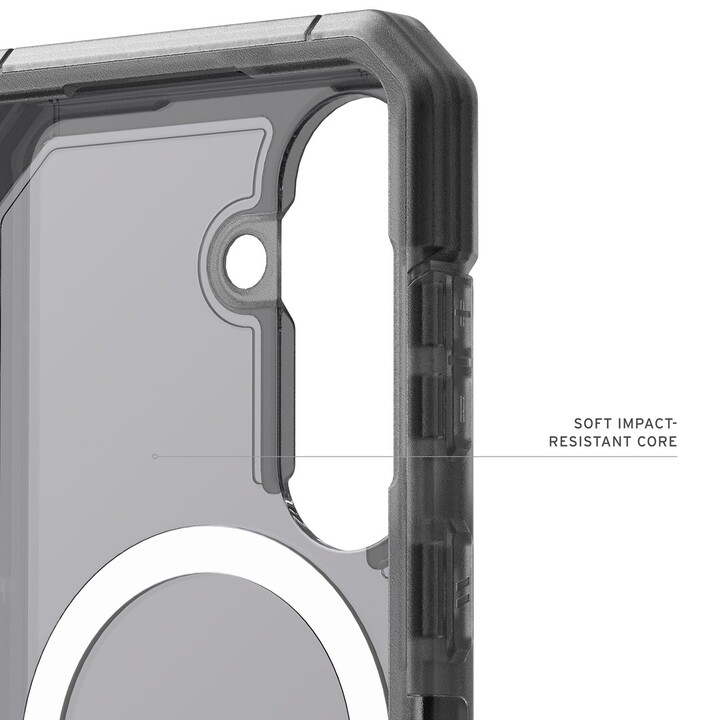 Capa para celular Urban Armor Gear Trooper, 16 cm (6,3"), cinza, transparente
