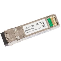 Módulo transceptor Mikrotik S+31DLC10D vermelho, fibra óptica, 10000 Mbit/s, SFP+, 1310 nm