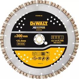 DeWalt DT20460-QZ RunTime 300mm x 25,4mm Mehrzweck-Diamanttrennscheibe