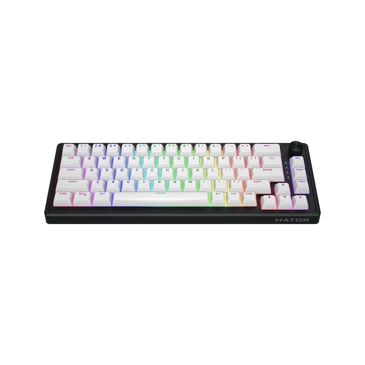 HATOR Skyfall Wireless 65 Gaming Keyboard USB + RF Wireless + Bluetooth QWERTY US English Black, White
