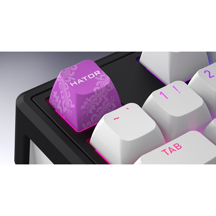 HATOR Skyfall Wireless 65 Gaming Keyboard USB + RF Wireless + Bluetooth QWERTY US English Black, White