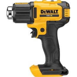DEWALT DCE530N-XJ - Pistola ad aria calda 18V XR, 290-530 °C, 2 impostazioni di temperatura, luce LED