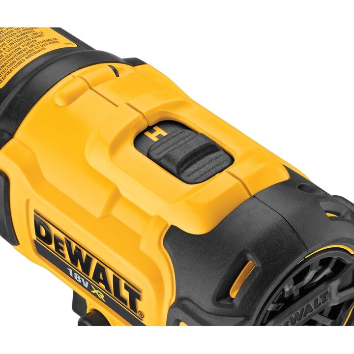 DEWALT DCE530N-XJ - Pistola de Aire caliente XR 18V, 290-530 °C, Ajuste de 2 temperaturas, Luz LED